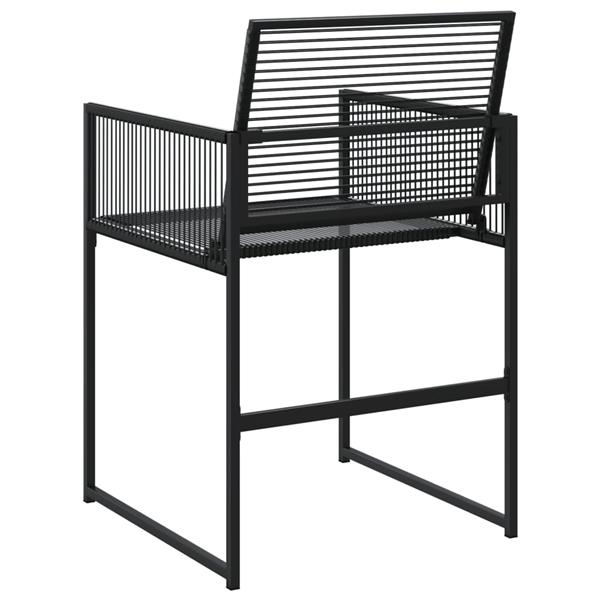 Grote foto vidaxl tuinstoelen 4 st poly rattan zwart tuin en terras tuinmeubelen