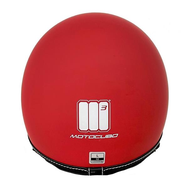 Grote foto motocubo beetle jethelm met vizier mat rood motoren kleding