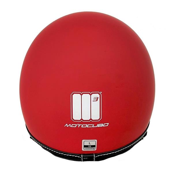 Grote foto motocubo beetle jethelm met vizier mat rood motoren kleding