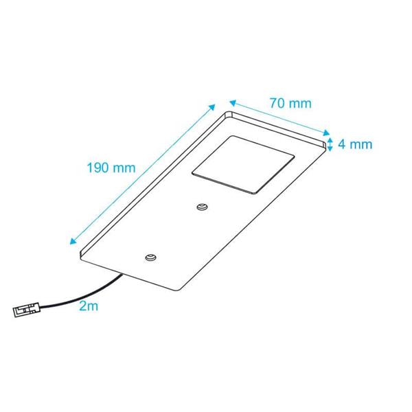 Grote foto ava led keukenverlichting onderbouw 1 stuk exclusief driver huis en inrichting overige