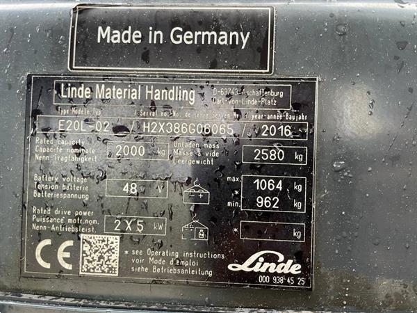 Grote foto linde e 20 agrarisch heftrucks