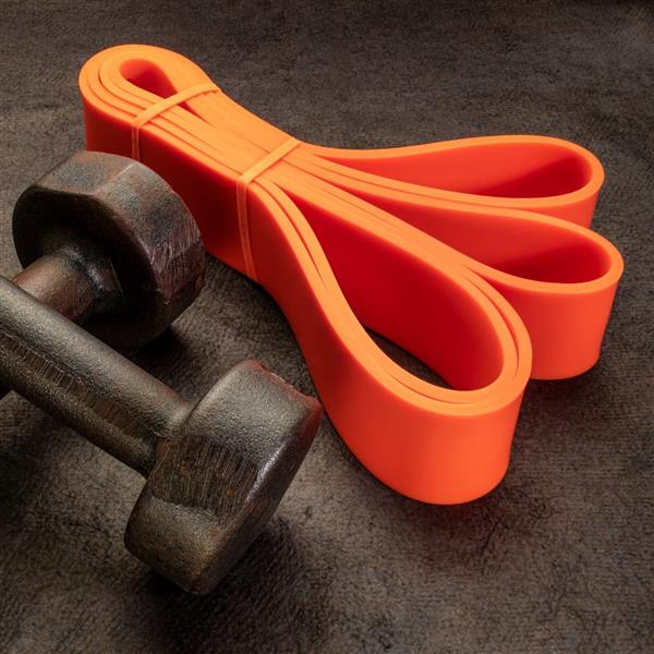 Grote foto toorx fitness power bands resistance bands weerstandsbanden oranje 2080 x 4 5 x 6 5 mm sport en fitness fitness