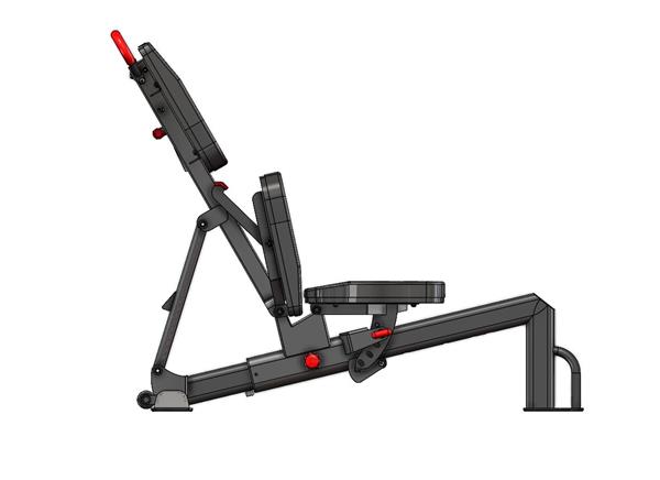 Grote foto inspire fid5.1pk verstelbare utility stool trainingsbank sport en fitness fitness