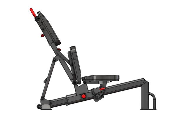 Grote foto inspire fid5.1pk verstelbare utility stool trainingsbank sport en fitness fitness