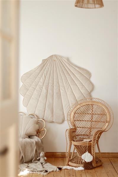 Grote foto velvet shell mat cream cream kinderen en baby complete kinderkamers