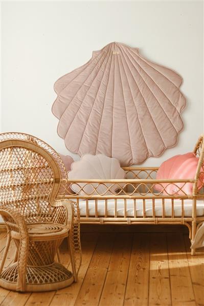 Grote foto velvet shell mat powder pink powder pink kinderen en baby complete kinderkamers