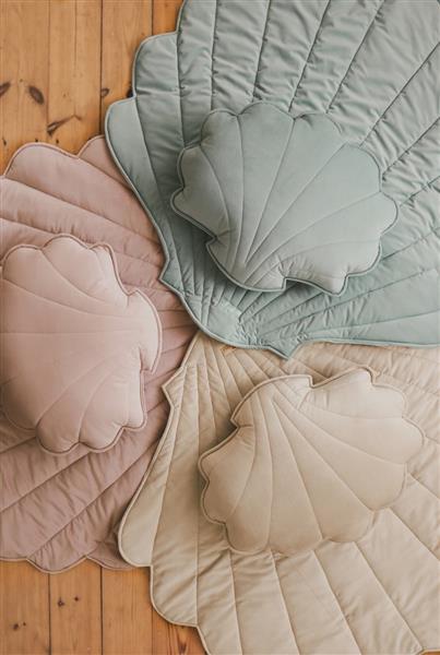 Grote foto velvet shell mat powder pink powder pink kinderen en baby complete kinderkamers