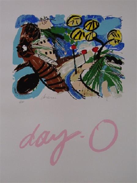 Grote foto peter diem there is an island antiek en kunst litho en zeefdrukken