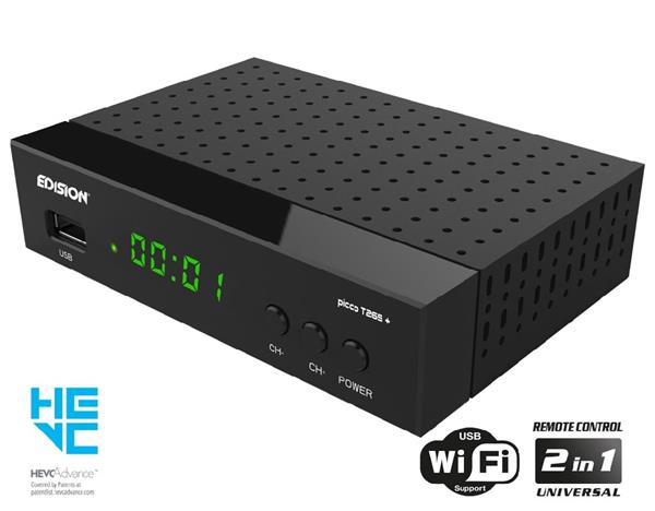 Grote foto edision picco t265 dvb t2c h.265 hevc telecommunicatie zenders en ontvangers