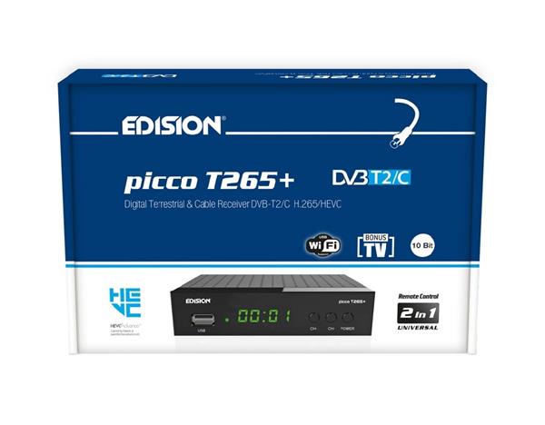 Grote foto edision picco t265 dvb t2c h.265 hevc telecommunicatie zenders en ontvangers