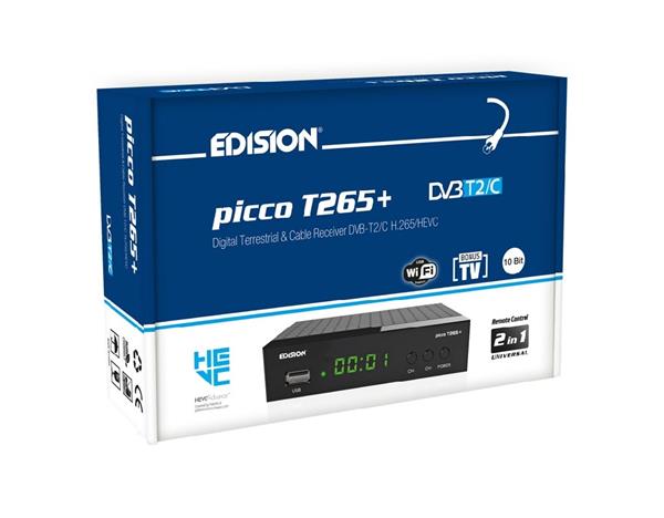 Grote foto edision picco t265 dvb t2c h.265 hevc telecommunicatie zenders en ontvangers