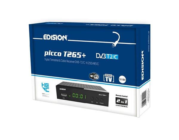 Grote foto edision picco t265 dvb t2c h.265 hevc telecommunicatie zenders en ontvangers