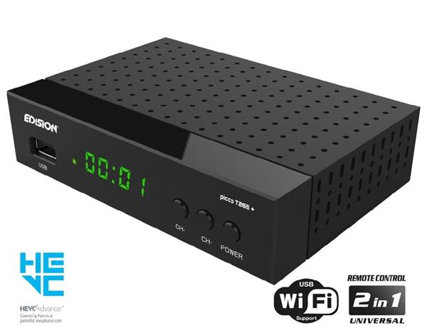 Grote foto edision picco t265 dvb t2c h.265 hevc telecommunicatie zenders en ontvangers