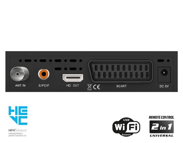Grote foto edision picco t265 dvb t2c h.265 hevc telecommunicatie zenders en ontvangers