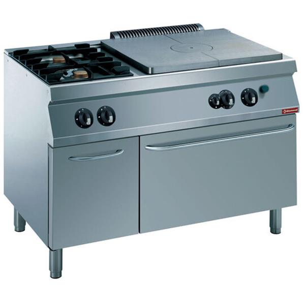 Grote foto fornuis 2 vuren 1 doorkookplaat gasoven gn 2 1 neutrale kast diamond g17 t2bfa12 n diversen overige diversen