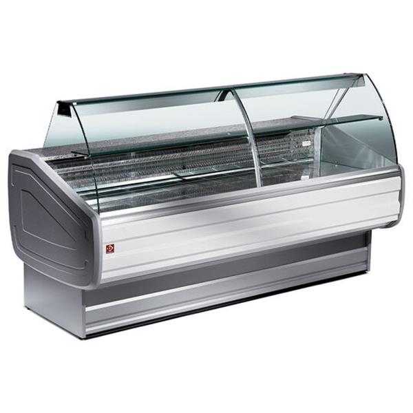 Grote foto gekoelde vitrinetoonbank gebogen ruit geventileerd met reserve diamond my25 a1 vv r2 diversen overige diversen