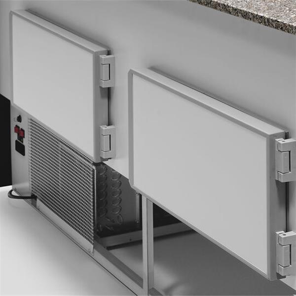 Grote foto gekoelde vitrinetoonbank gebogen ruit geventileerd met reserve diamond my25 a1 vv r2 diversen overige diversen