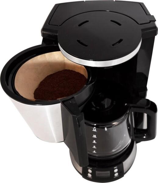 Grote foto tomado tcm1501s koffiezetapparaat filter 1x4 display met timer 12 kopjes zwart rvs verpa witgoed en apparatuur koffiemachines en espresso apparaten