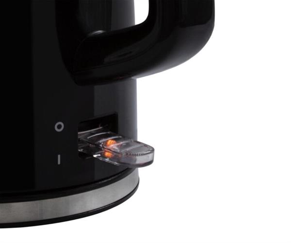 Grote foto tomado twk1701b kunststof waterkoker zwart 1 7 liter inhoud 2200 watt verpakking beschadig witgoed en apparatuur keukenmachines