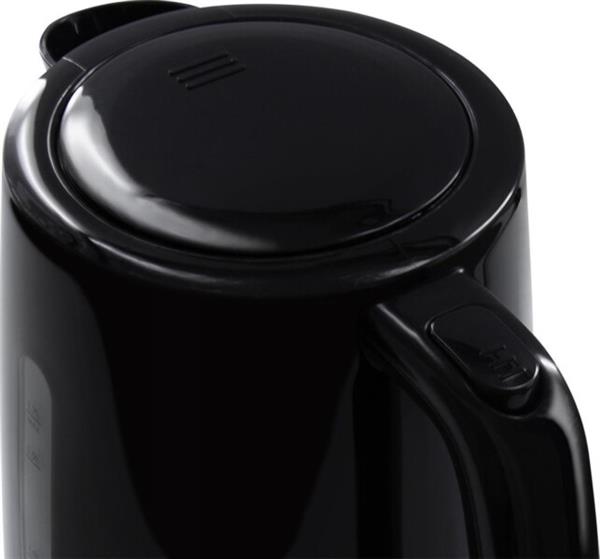 Grote foto tomado twk1701b kunststof waterkoker zwart 1 7 liter inhoud 2200 watt verpakking beschadig witgoed en apparatuur keukenmachines