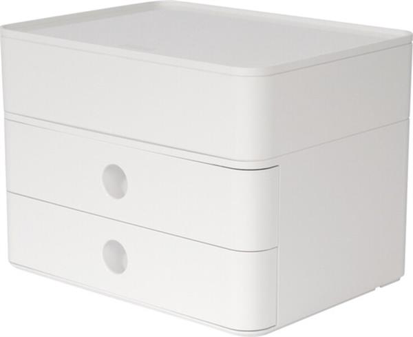 Grote foto han smart box plus allison 2 lades box sneeuwwit ha 1100 12 zakelijke goederen kantoorartikelen