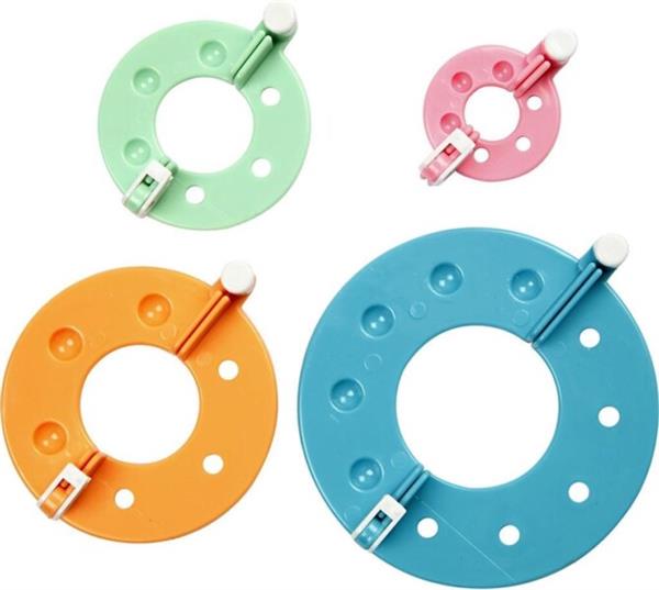 Grote foto pom pom maker d 3 5 8 5 cm 4 assorti diversen overige diversen