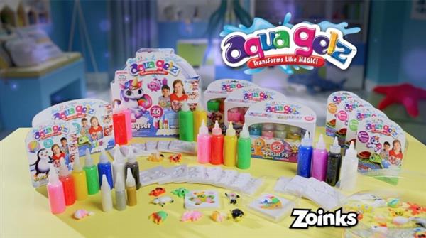 Grote foto aqua gelz refills doorzichtige kleuren navulflessen hobbypakket kinderen en baby overige