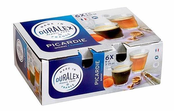 Grote foto duralex picardie kleine espresso waterglas 9 cl gehard glas 6 stuks verpakking beschadigd huis en inrichting servies
