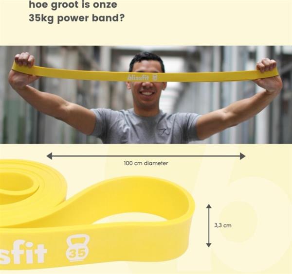 Grote foto sport resistance booty band fitness weerstandsband elastiek 35kg verpakking beschadigd sport en fitness fitness