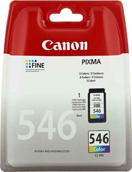 Grote foto canon pg 545 cl 546 inktcartridge 1x zwart 1x kleur incl. canon fotopapier computers en software printers