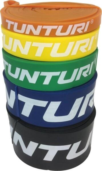 Grote foto tunturi power band weerstandsband fitness elastiek extra heavy zwart verpakking beschadigd sport en fitness fitness