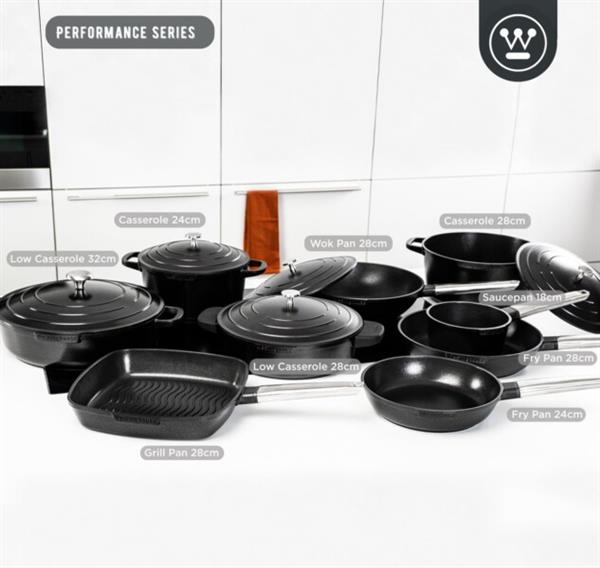 Grote foto westinghouse performance series hapjespan inductie met deksel 32cm sauteerpan oven geschikt huis en inrichting kookgerei