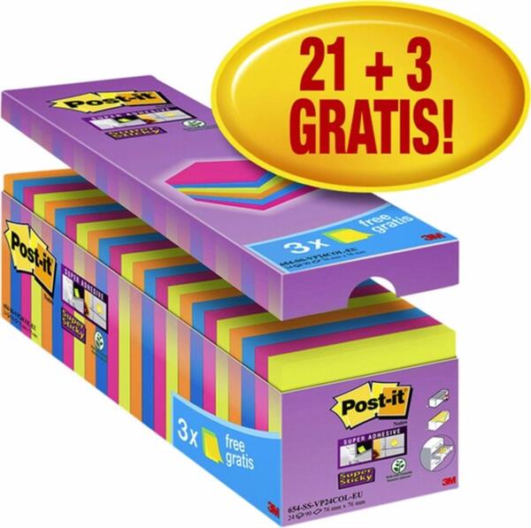 Grote foto post it super sticky notes 76mm x 76 mm 21 blokken 3 gratis verpakking licht beschadigd zakelijke goederen kantoorartikelen