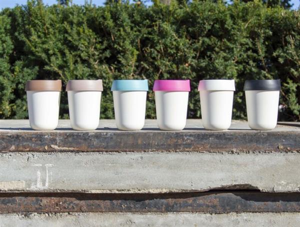 Grote foto retulp travel mug 275ml koffiebeker to go mok sky blue caravans en kamperen caravan accessoires