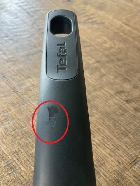 Grote foto tefal black stone koekenpan 28 cm steel heeft een ruw plekje heeft een luchtbel gehad zie fot huis en inrichting kookgerei