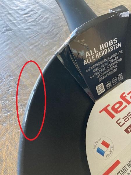 Grote foto tefal easy chef wokpan 28 cm wat krasjes op de bovenrand zie foto huis en inrichting kookgerei