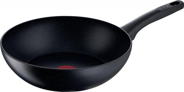 Grote foto tefal black stone wokpan 28 cm beschadiging bovenrand zie foto huis en inrichting kookgerei