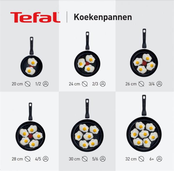 Grote foto tefal black stone koekenpan 28 cm pan is niet rond meer zie foto huis en inrichting kookgerei