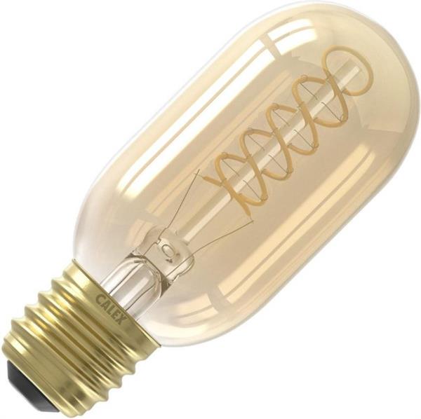Grote foto calex premium tubular led lamp 45 e27 200 lumen goud finish huis en inrichting overige