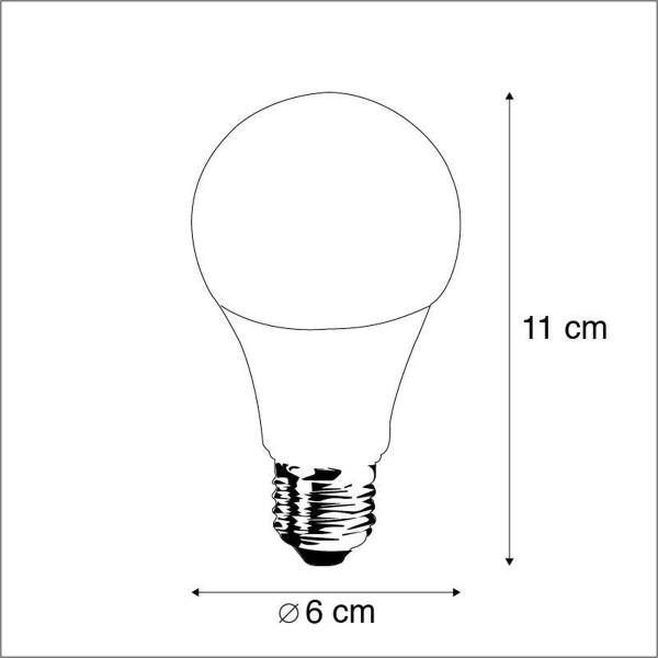 Grote foto slimme lamp e27 calex smart home peer led bluetooth 7w 550lm 2700k multicolour dimbaar huis en inrichting overige