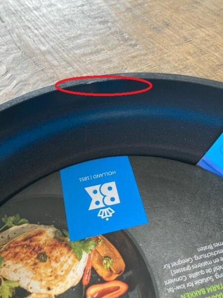 Grote foto bk easy induction ceramic koekenpan 24 cm pfas vrij pan heeft wat beschadigingen bovenrand zie huis en inrichting kookgerei