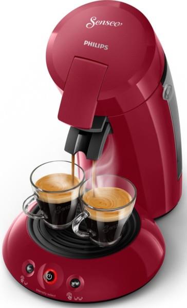 Grote foto philips senseo original plus koffiepadmachine csa210 90 rood verpakking schade gebruikssporen witgoed en apparatuur koffiemachines en espresso apparaten