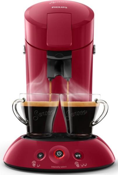 Grote foto philips senseo original plus koffiepadmachine csa210 90 rood verpakking schade gebruikssporen witgoed en apparatuur koffiemachines en espresso apparaten