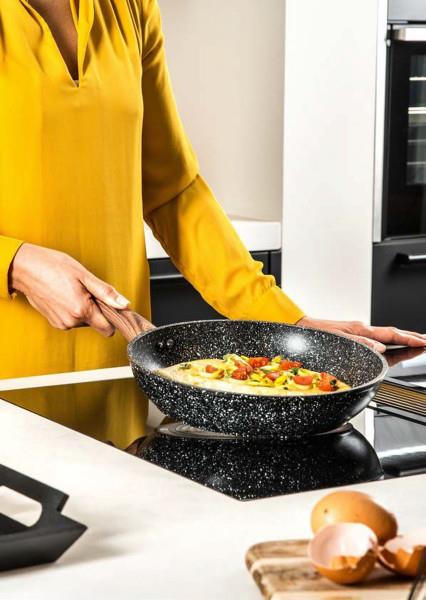 Grote foto westinghouse koekenpan inductie 20 cm zwart marmer speciale editie pfoa vrij huis en inrichting kookgerei