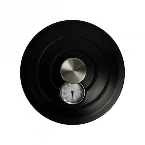 Grote foto herman den blijker braadpan gietijzer thermometer 24 cm verpakking beschadigd en pan een schade o huis en inrichting kookgerei