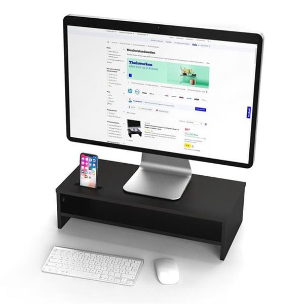 Grote foto lifegoods monitor verhoger breed laptop standaard met telefoonhouder 54 00 x 25 50 x 14 20 cm computers en software overige computers en software