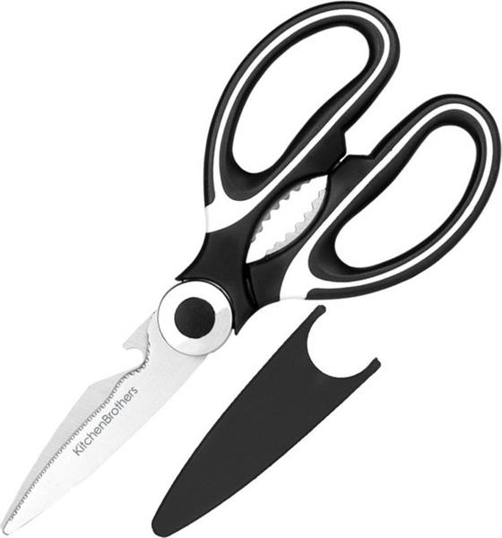 Grote foto kitchenbrothers professionele keukenschaar flesopener notenkraker en vissenontschubber hoesje diversen overige diversen
