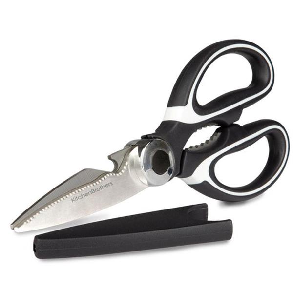Grote foto kitchenbrothers professionele keukenschaar flesopener notenkraker en vissenontschubber hoesje diversen overige diversen