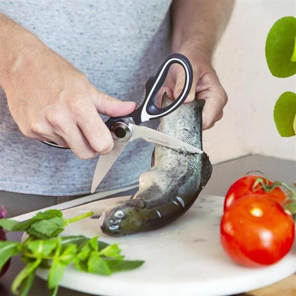 Grote foto kitchenbrothers professionele keukenschaar flesopener notenkraker en vissenontschubber hoesje diversen overige diversen