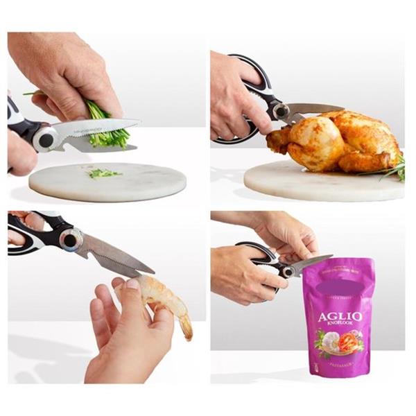Grote foto kitchenbrothers professionele keukenschaar flesopener notenkraker en vissenontschubber hoesje diversen overige diversen